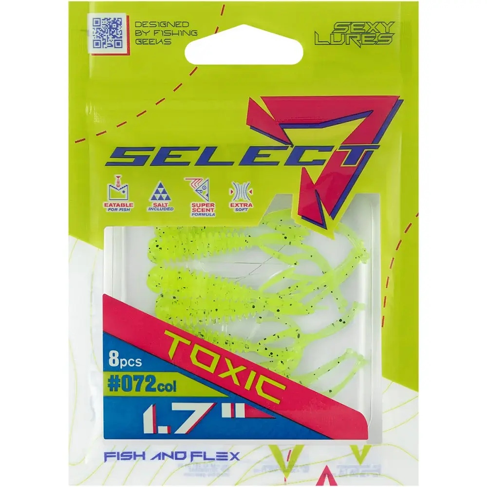 Силікон Select Toxic 1.7" 072 FE (8 шт/уп) - фото 2