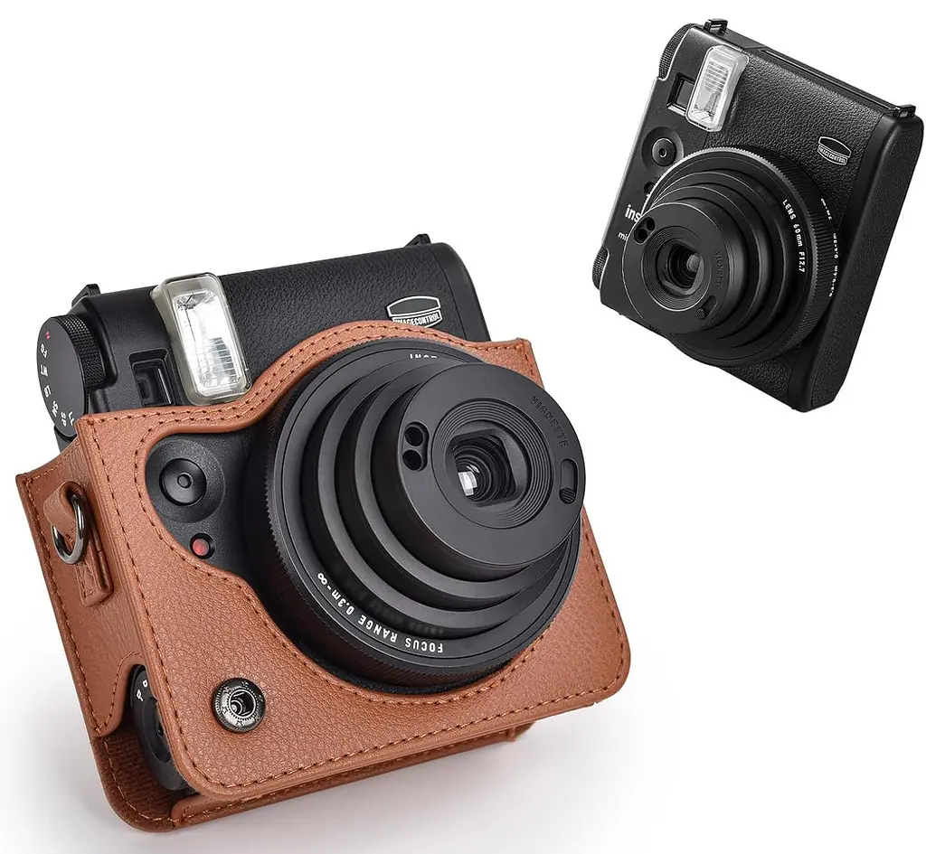 Чехол для фотоаппарата Instax Mini 99 Коричневый - фото 4