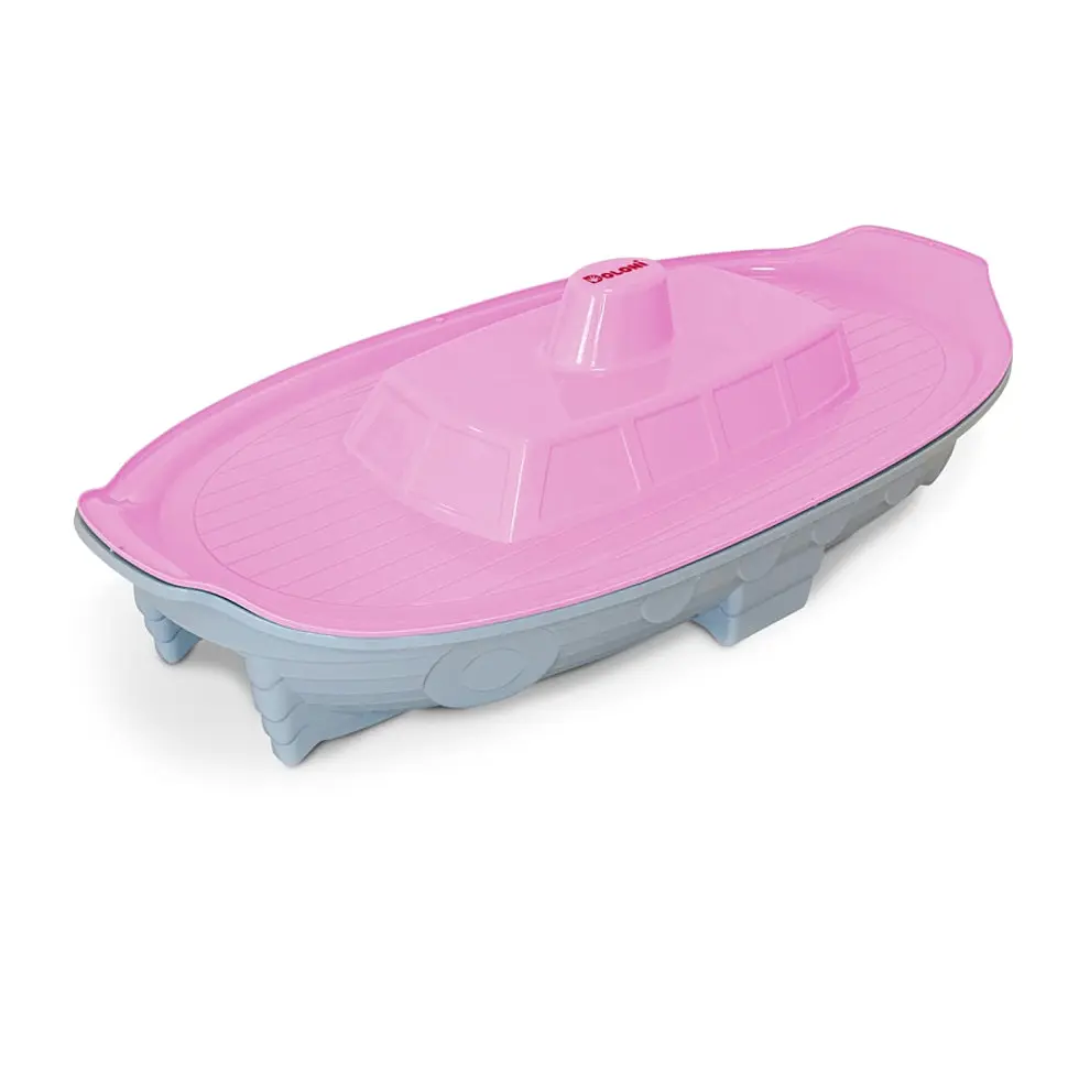 Дитяча пісочниця Корабель Doloni Toys 03355/6, 140×72×40 см, з кришкою - фото 2