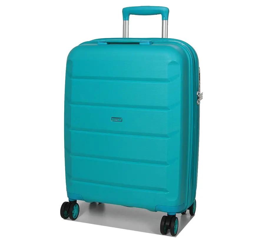 Валіза маленька S поліпропілен Airtex 646 45л 55×40×20см Блакитний