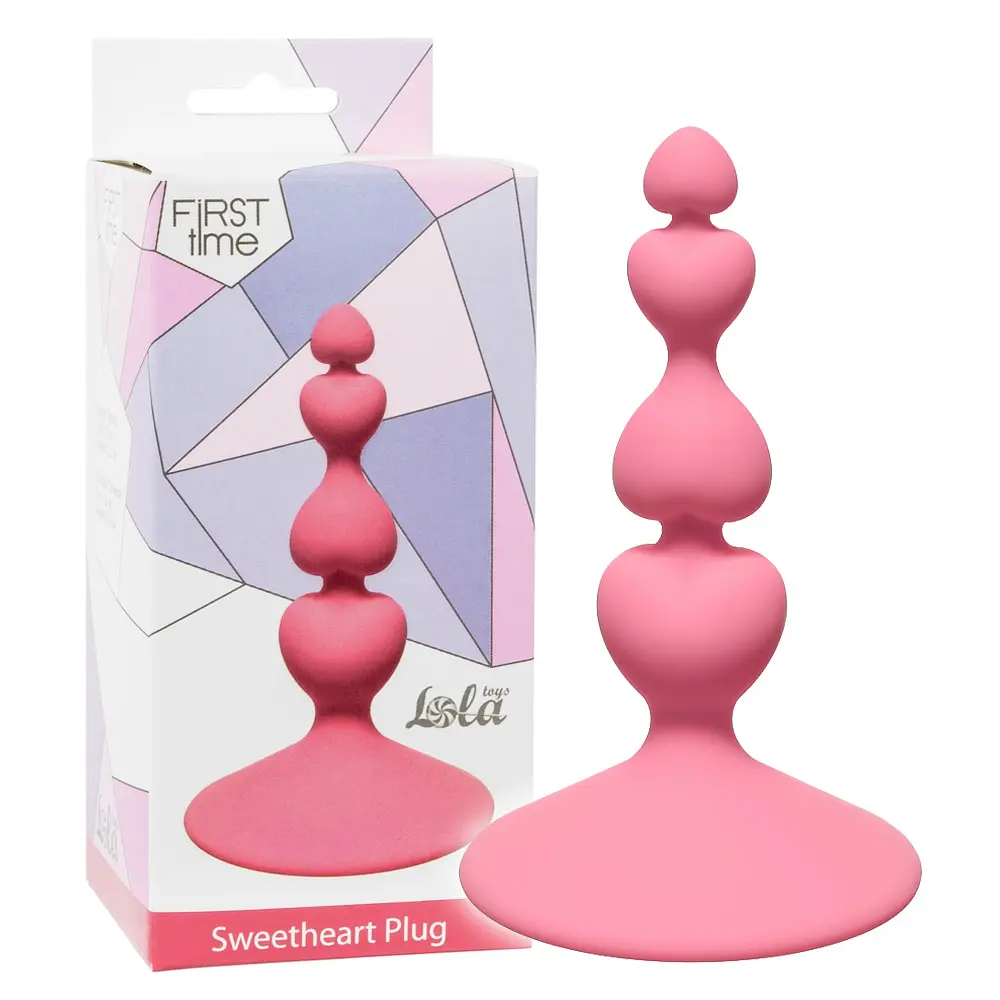 Анальна пробка Lola Games Sweetheart Plug 10 см (рожевий) - фото 3