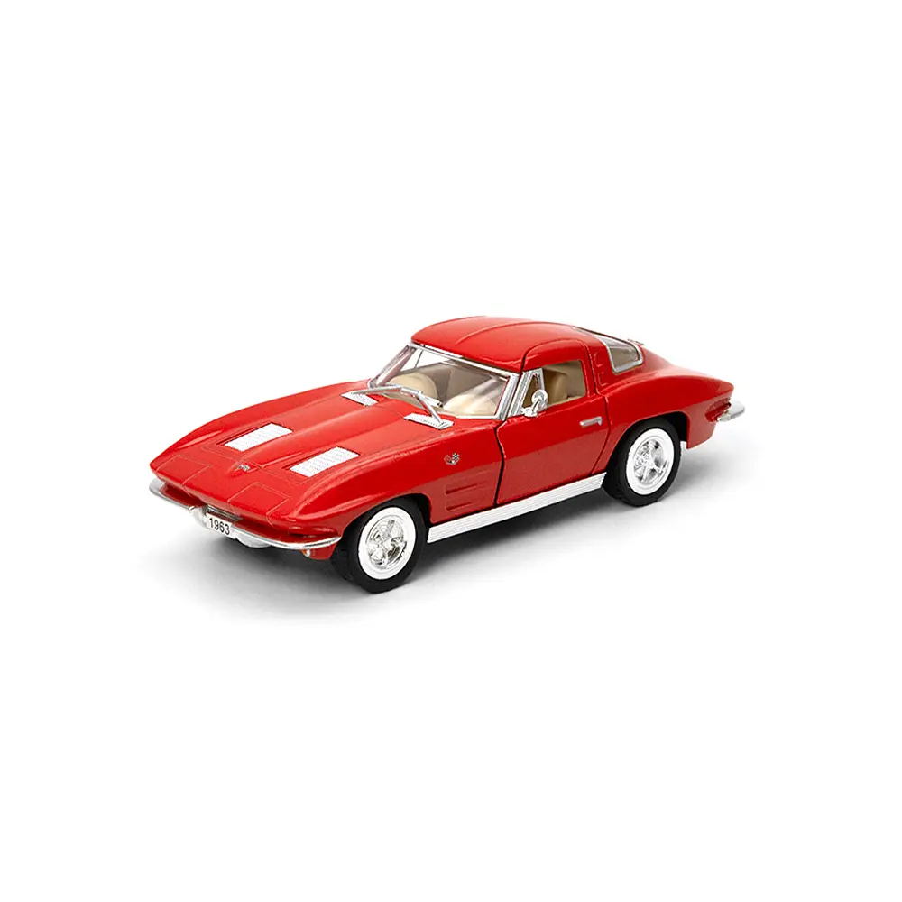 
Машинка металева інерційна 1963 Corvette Sting Ray 1:32 12.5 см відчиняються двері гумові колеса - фото 7