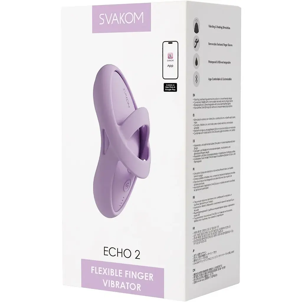 Кліторальний вібратор Svakom Echo 2 Pink Lilac - фото 7