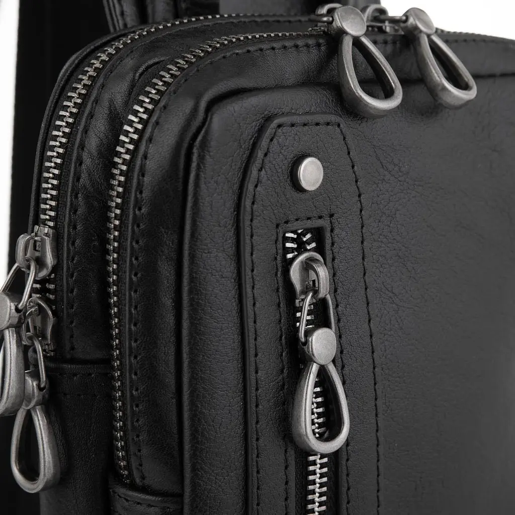 Сумка-слінг чоловіча шкіряна Tiding Bag 9801A - фото 2