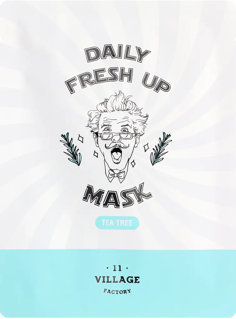 Тканинна маска з екстрактом чайного дерева Village 11 Factory Daily Fresh Up, 20 мл - фото 4