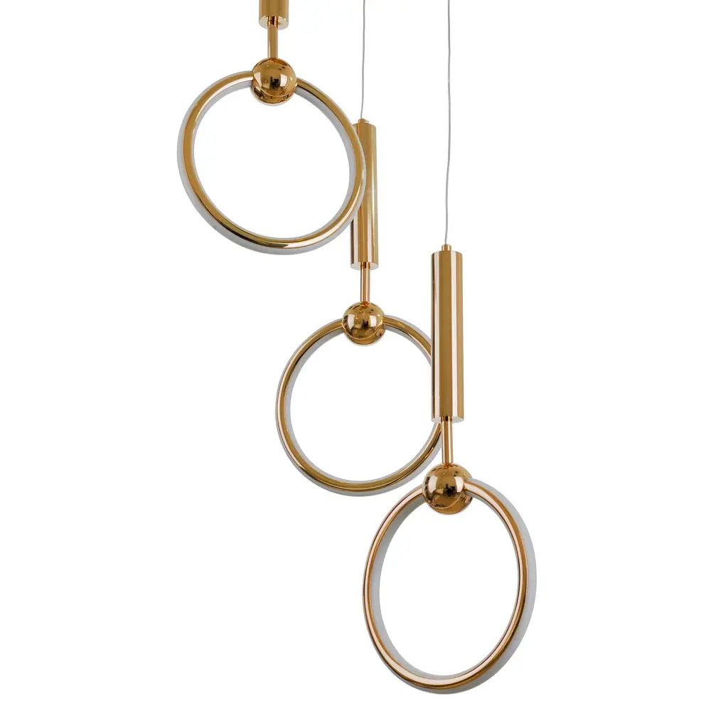 Люстра Brille подвесная лофт LED 71W NW G (BL-888S/3) - фото 6