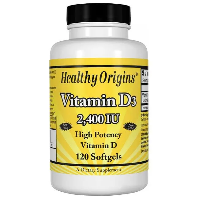 Витамины и минералы Healthy Origins Vitamin D3 2400 IU 120 капсул - фото 2