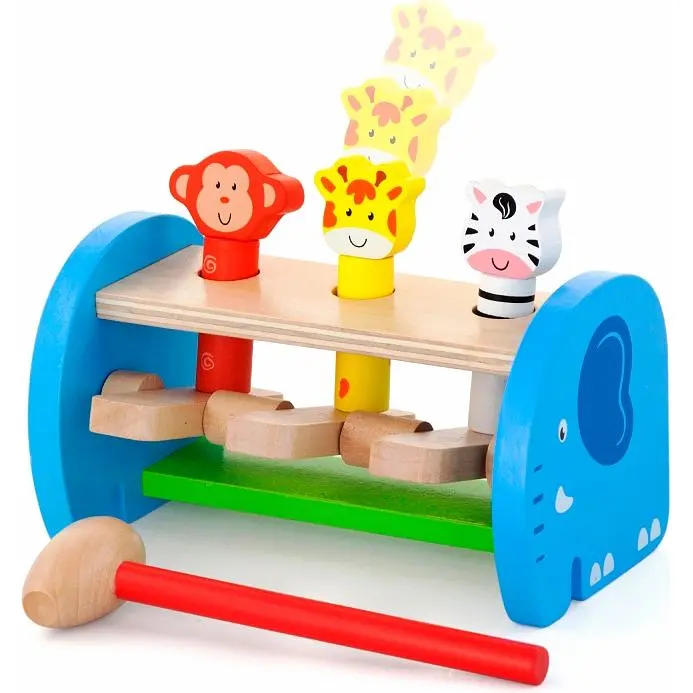 Дерев'яна стукачка Viga Toys Звірята (50683) - фото 2