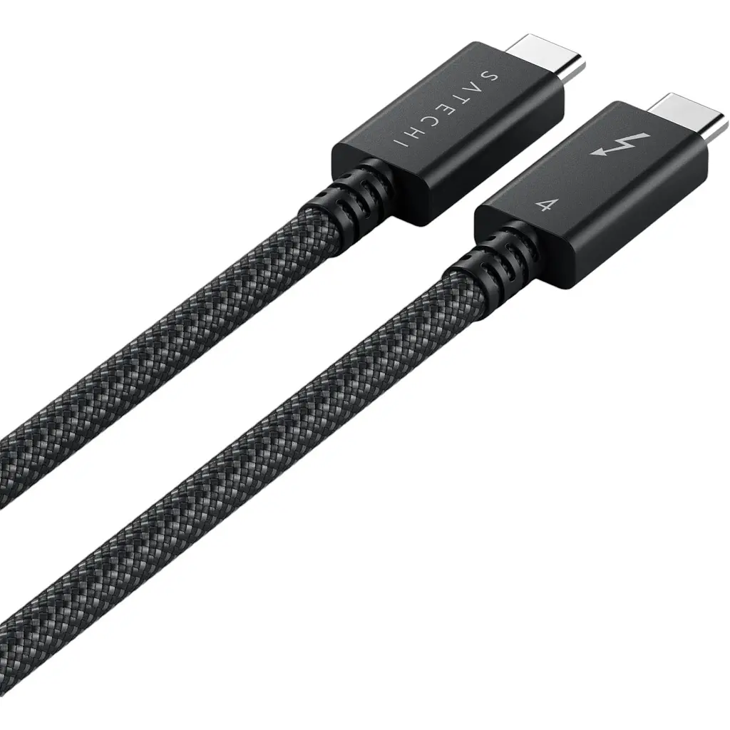 Кабель Satechi Thunderbolt 4 Pro 240W Black 1 м (ST-YTB100K) - фото 3