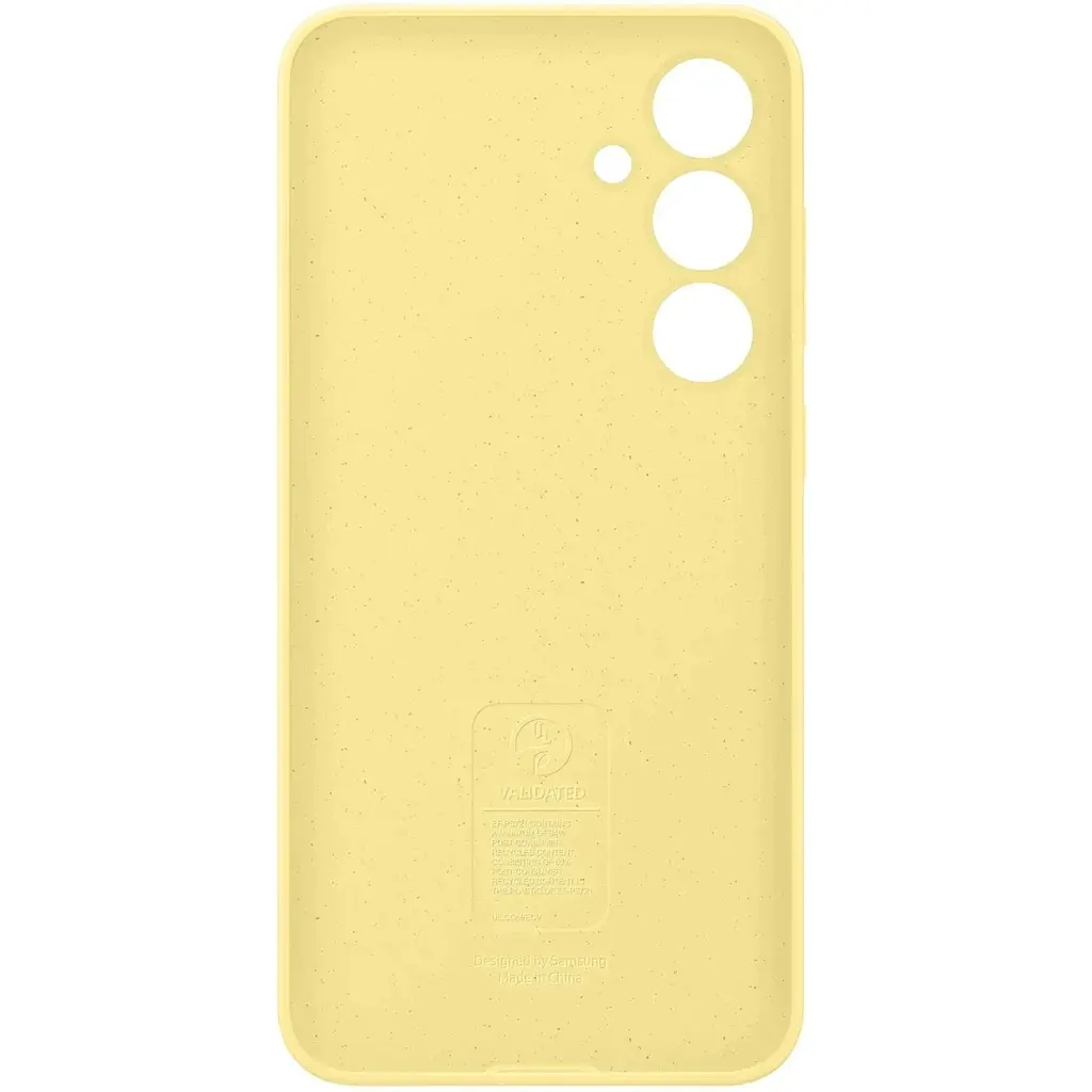 Оригинальный силиконовый чехол Samsung Silicone Case для Samsung Galaxy S24 FE Yellow EF-PS721CYEGWW - фото 11