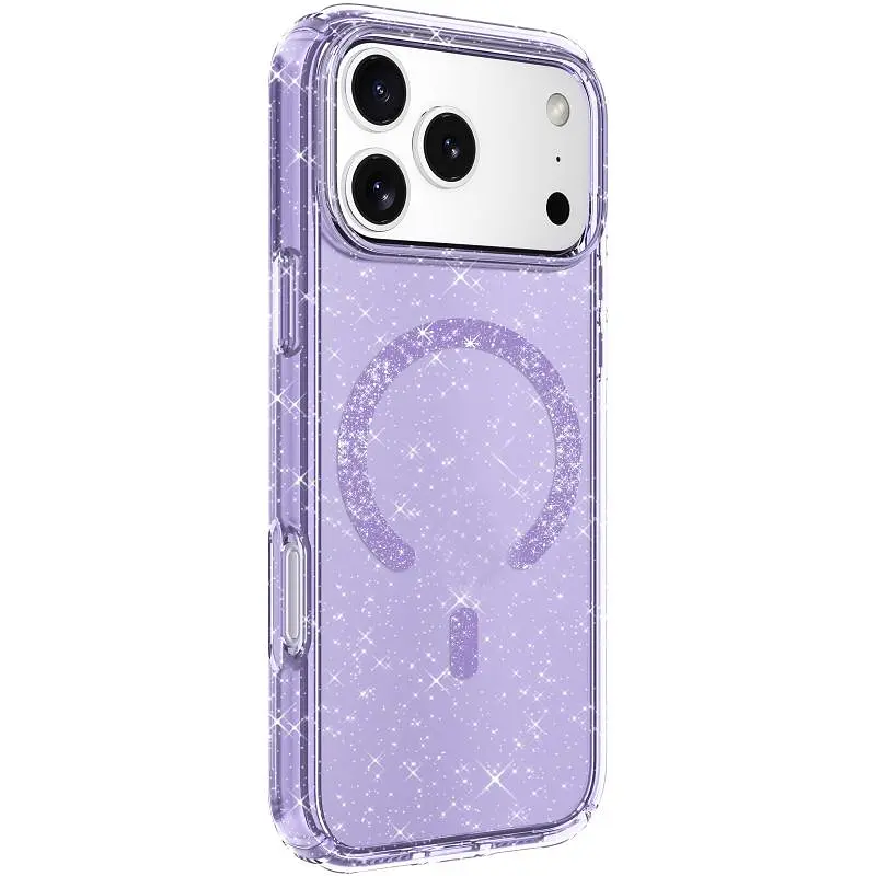 Чохол TPU Eclipse Sparkle (MagFit) для Apple iPhone 17 Pro (6.3) Purple - фото 2