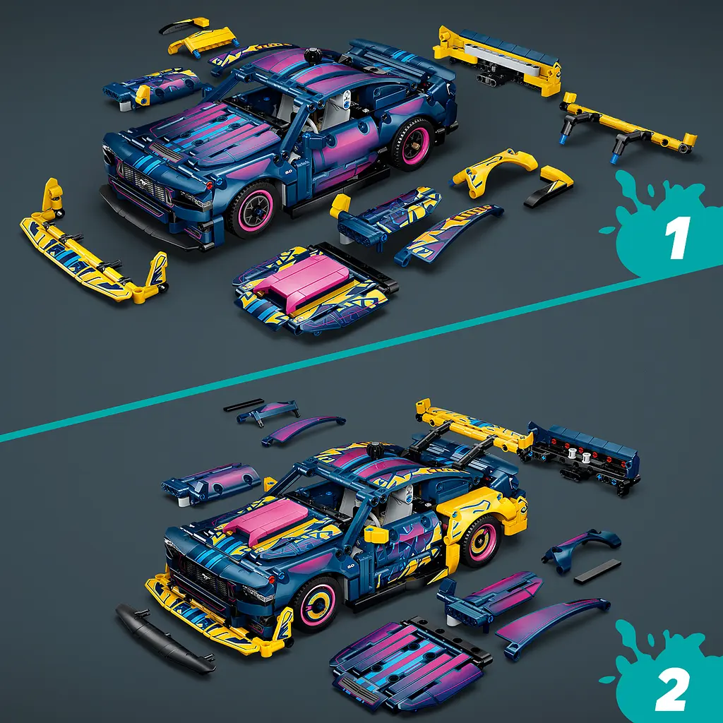 Конструктор LEGO Technic Тюнінг-гараж з автомобілем Ford Mustang GT 973 ел. (42236) - фото 10