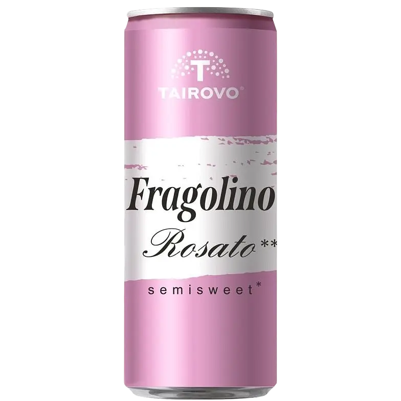 Набір Tairovo Fragolino: напій винний Bianco слабоалкогольний газований напівсолодкий білий  + напій винний Rosato слабоалкогольний газований напівсолодкий рожевий + напій безалкогольний Bianco сильногазований на ароматизаторах 2.97 л (9 шт. х 0.33 л) - фото 3