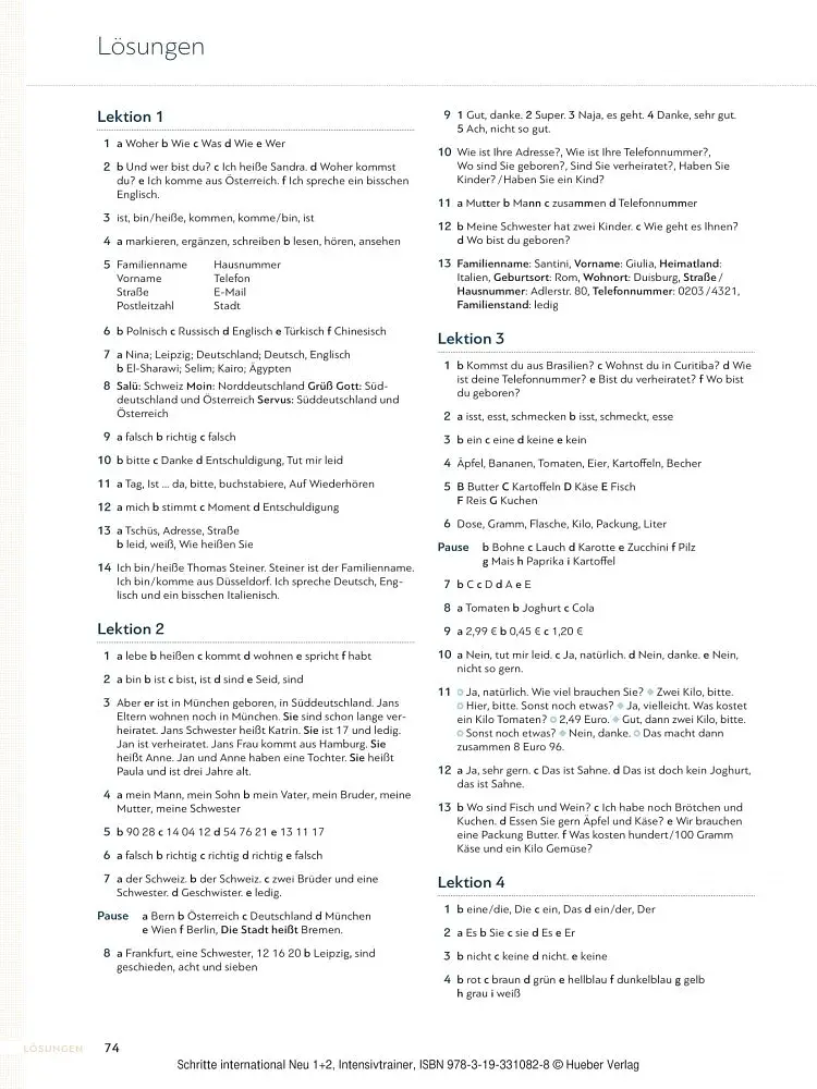 Schritte international Neu Intensivtrainer mit Audio CD zu Band 1 und 2 - фото 8