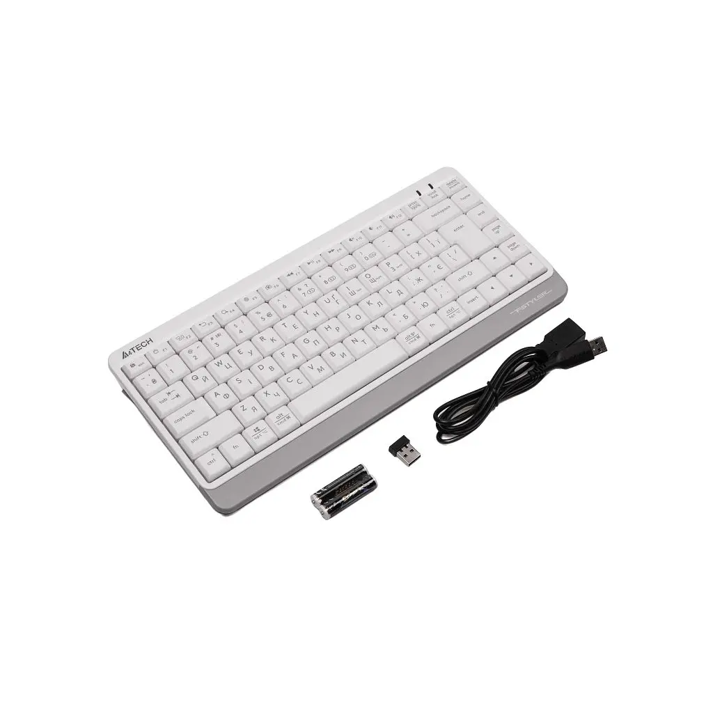 Клавіатура A4Tech FBK11 Wireless White (4711421965491) - фото 4