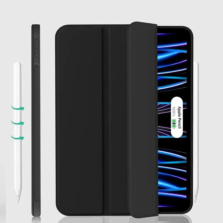 Чехол-книжка BeCover Tri Fold Soft TPU Silicone для Apple iPad Pro 11" M4 2024 Black (711744) - фото 3