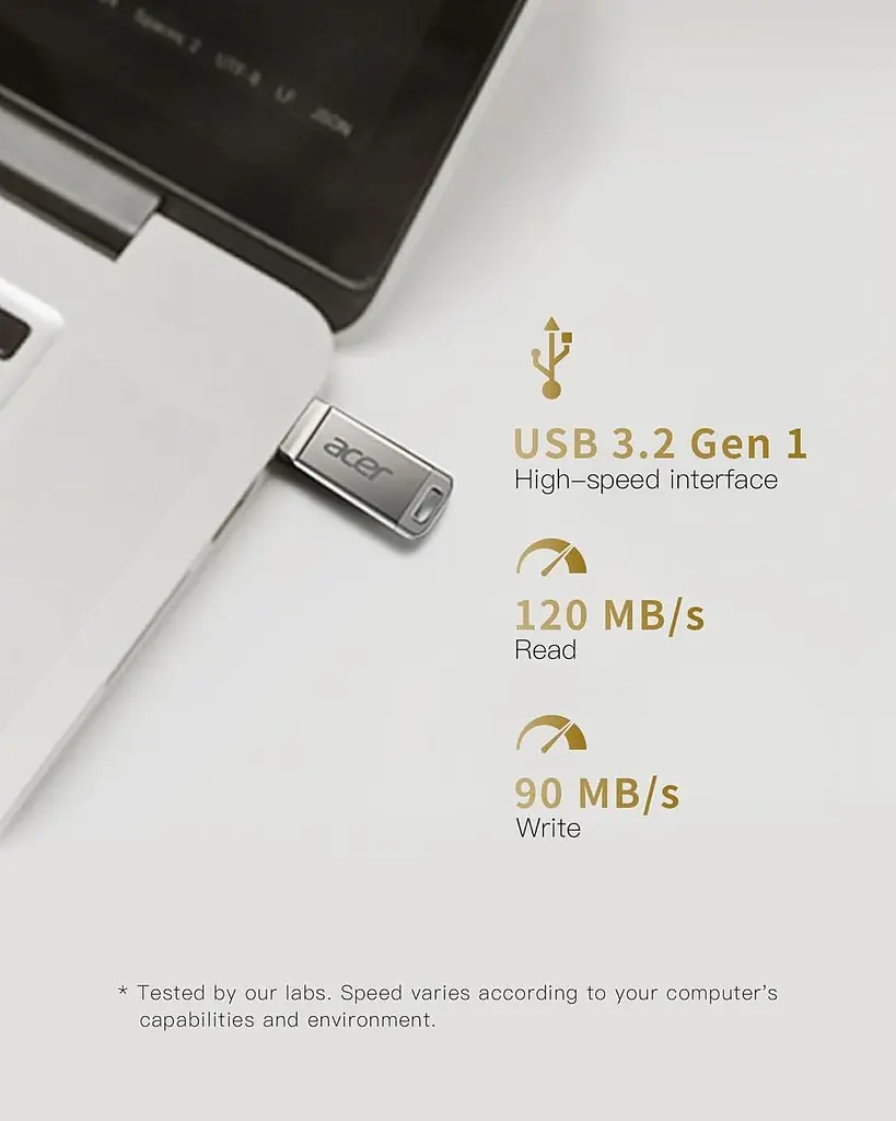 Флеш-накопичувач Acer USB Flash UP310 128GB USB 3.2 Gen1 Metal (BL.9BWWA.582) - фото 10