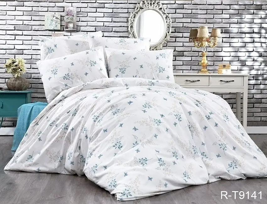 Комплект постільної білизни з компаньйоном (R-T9141) Євро TAG tekstil pbe0036792