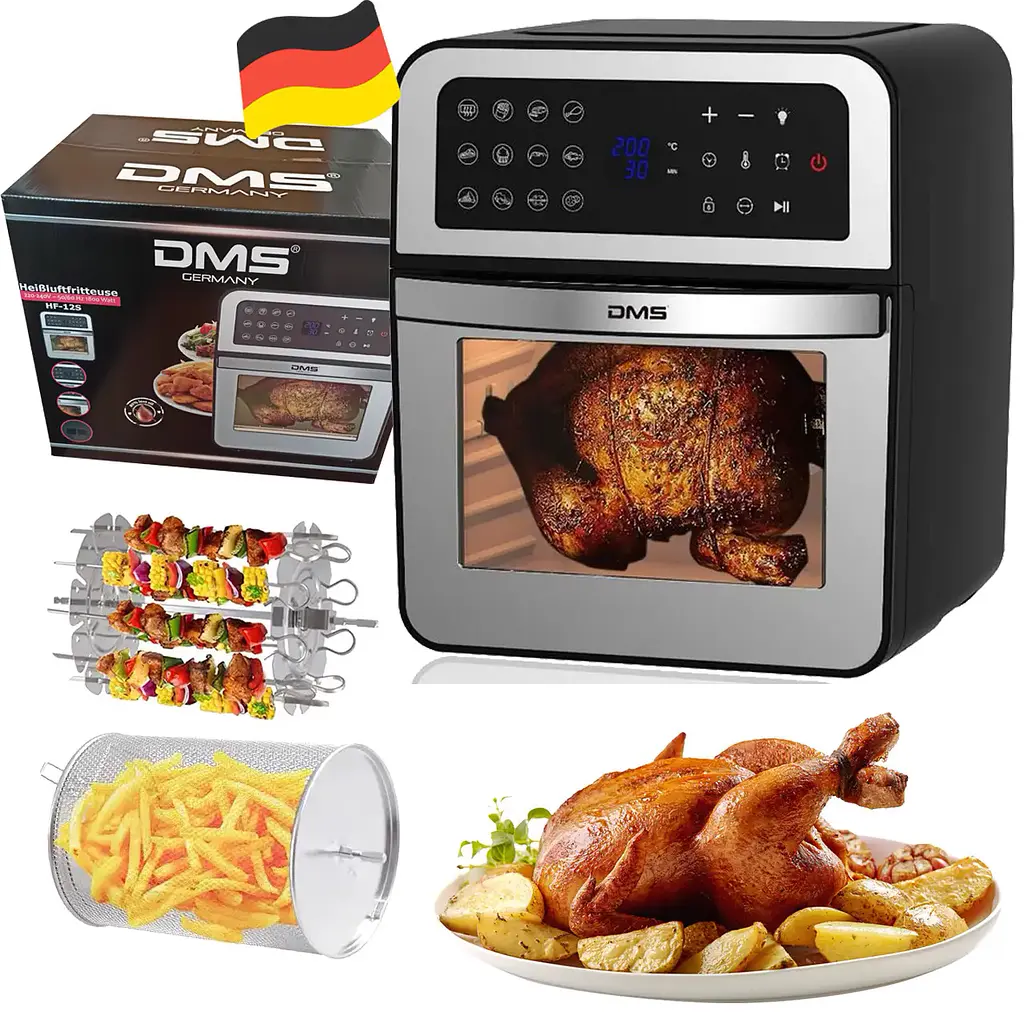 Багатофункційна піч Air Fryer DMS HF-12S-XXXL 1800 Вт - фото 6