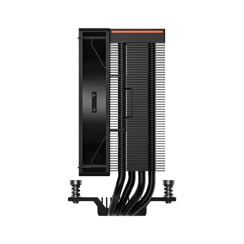 Кулер для процесора PcCooler RT400 Digital, Black, алюміній/мідь, 1x120 мм, для Intel 1851/1700/1200/115x, AMD AM5/AM4, цифровий LED екран, висота 152 мм, до 235 Вт (RT400-BKNWYL-GL) - фото 5