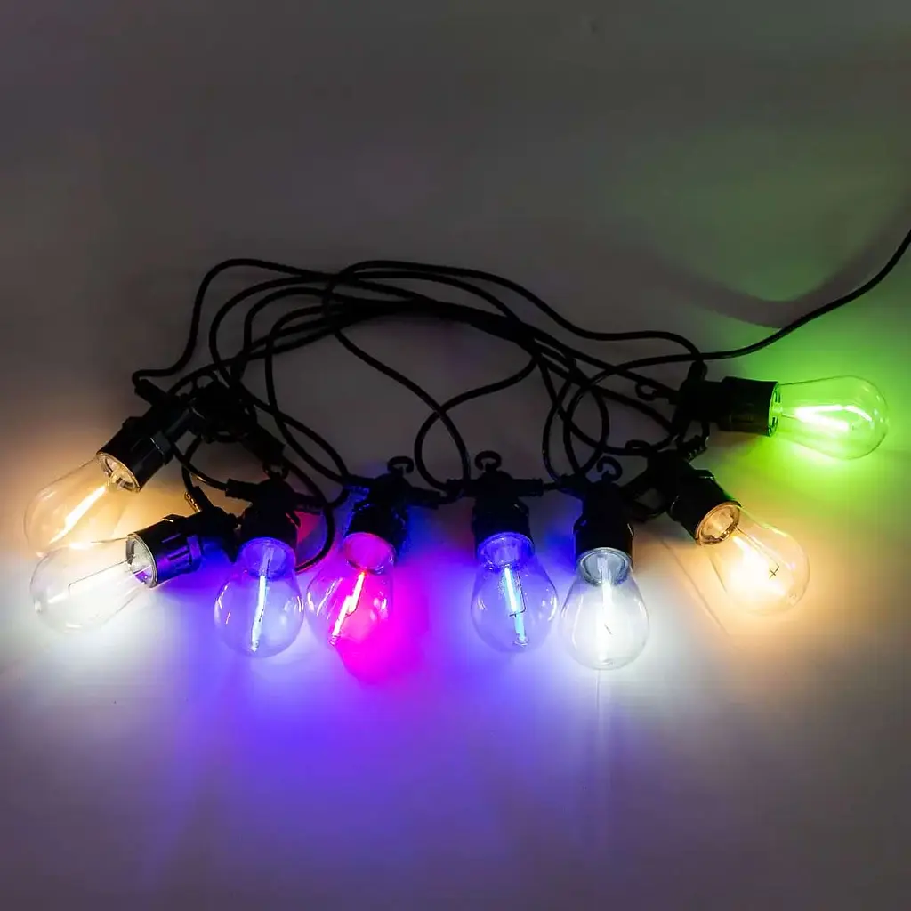 Ретро-гірлянда вулична GarlandoPro 10 LED довжина 5 м, мультиколор (S14ML) - фото 7