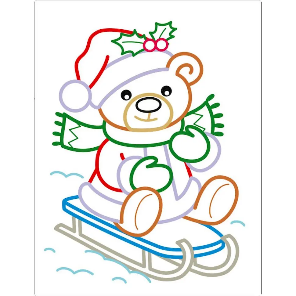 Дитяча книжка-розмальовка "Солодкі свята" 18713 з кольоровим контуром - фото 4