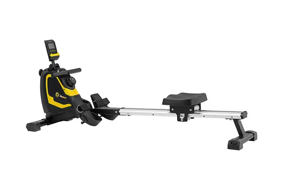 Гребний тренажер Besport BS-6032R SWIMMER магнітний чорно-жовтий - фото 2