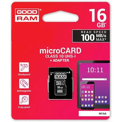 Карта памяти Goodram 16GB microSDHC Class 10 (M1AA-0160R12) - фото 5