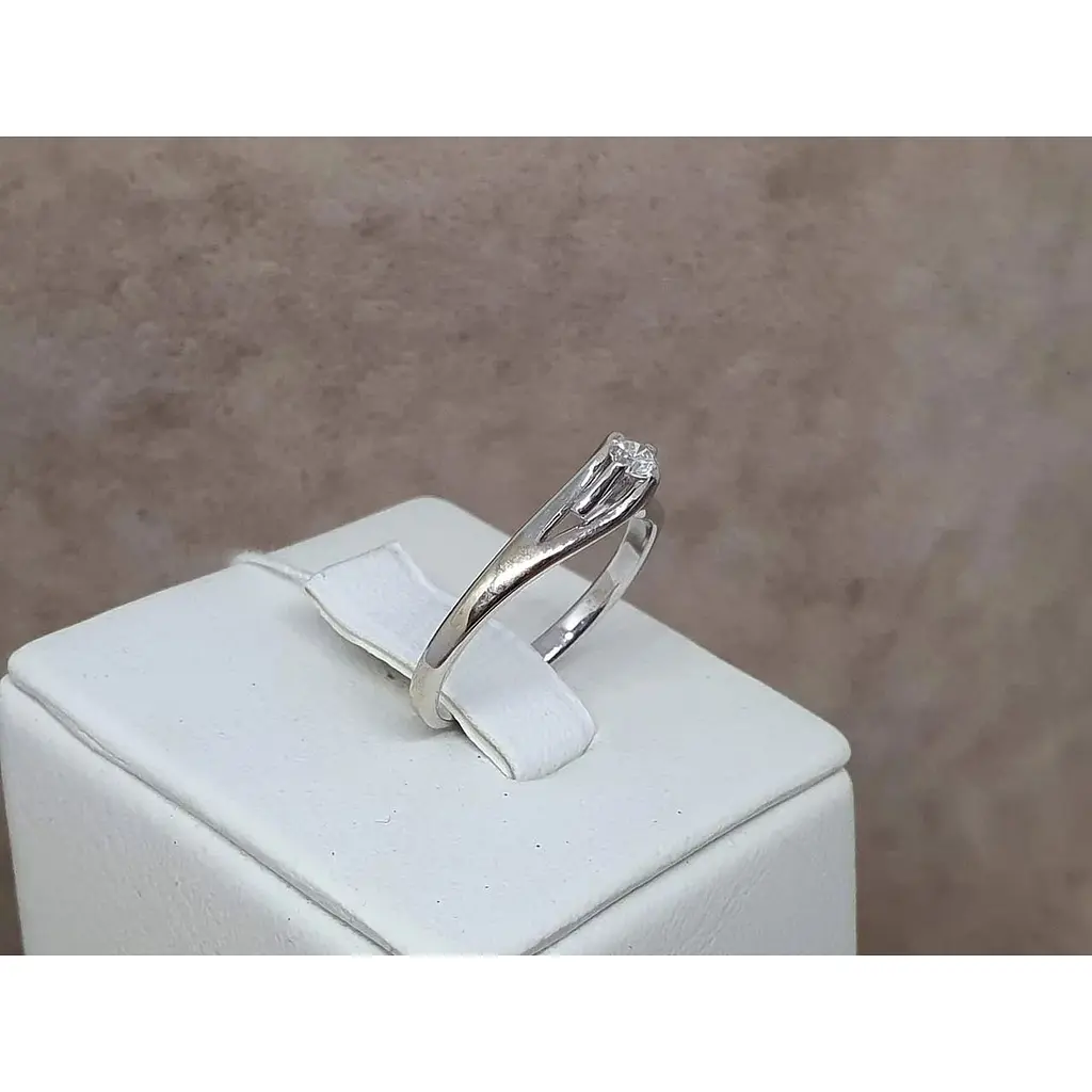 Золоте кільце Гаразд з діамантом. 3022859 16,5 - фото 3