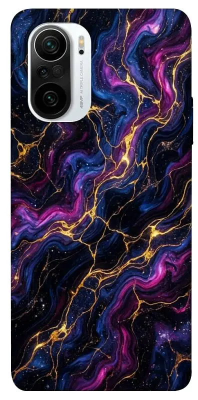 TPU чохол Demsky Purple space marble для Xiaomi Redmi K40 / K40 Pro / K40 Pro+ / Poco F3