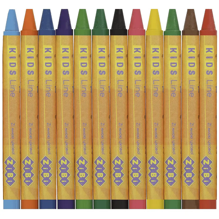 Олівці воскові ZiBi Kids Line 12 шт. (ZB.2481) - фото 3