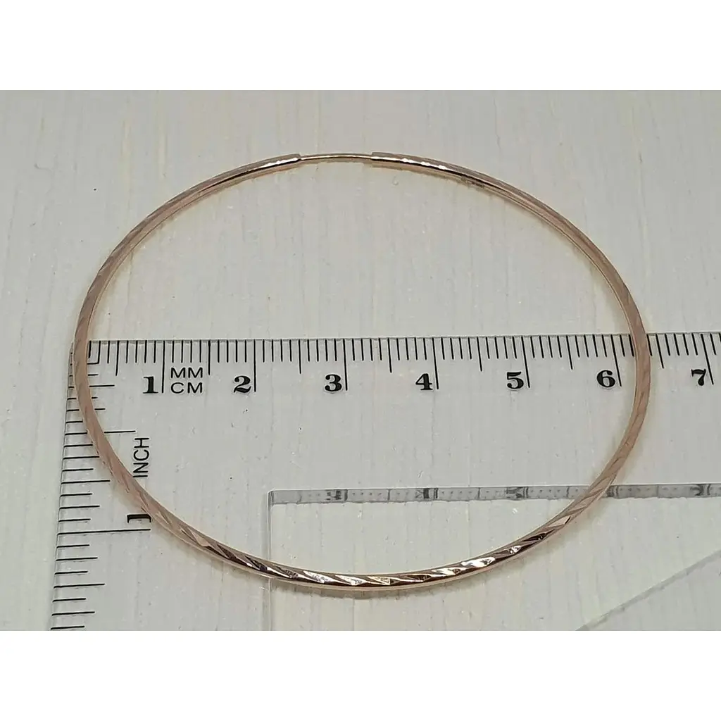 Золоті сережки-кільця Sova jewelry house з алмазною гранню. 2008007101 - фото 3