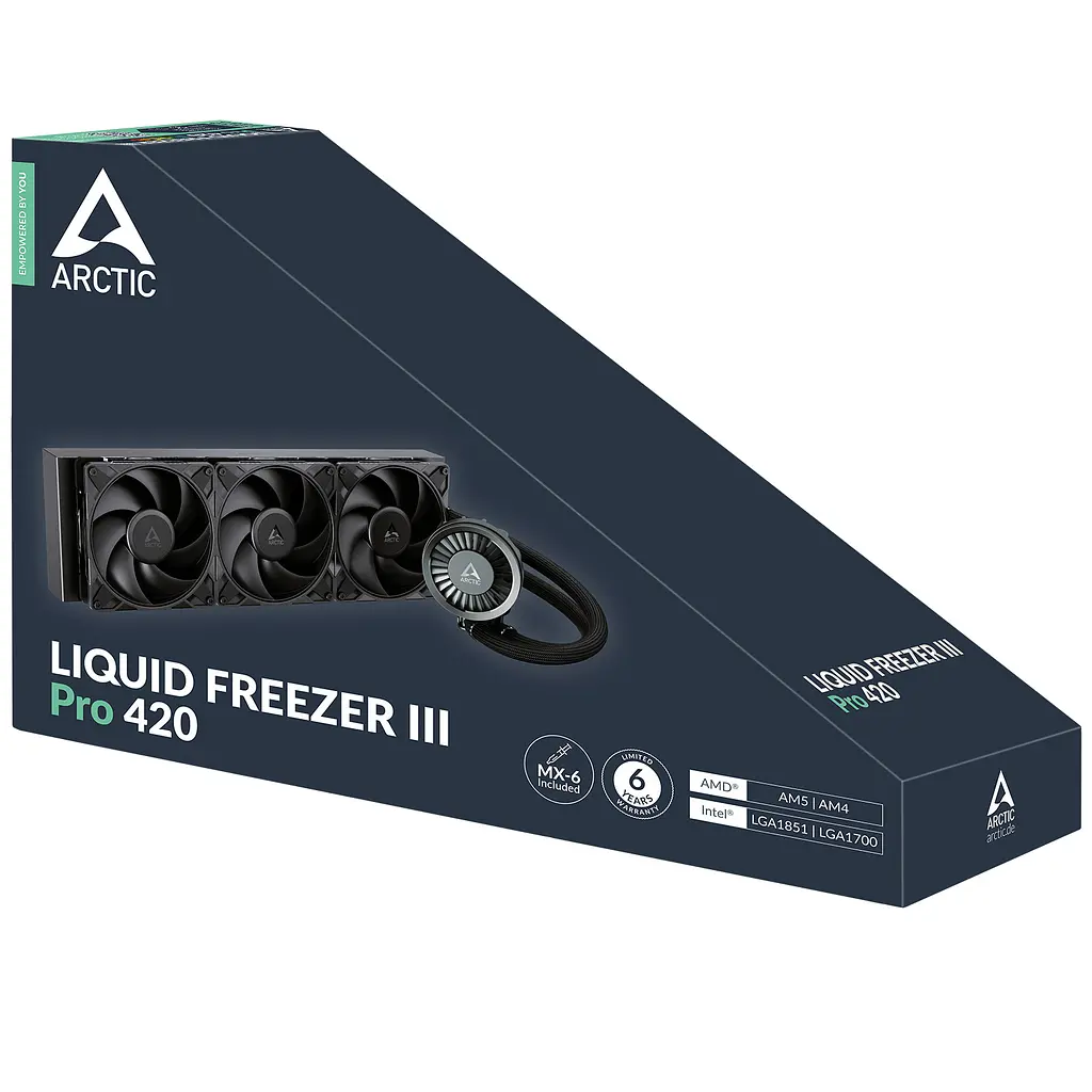 Система водяного охолодження Arctic Liquid Freezer III Pro 420 Black (ACFRE00181A) - фото 6