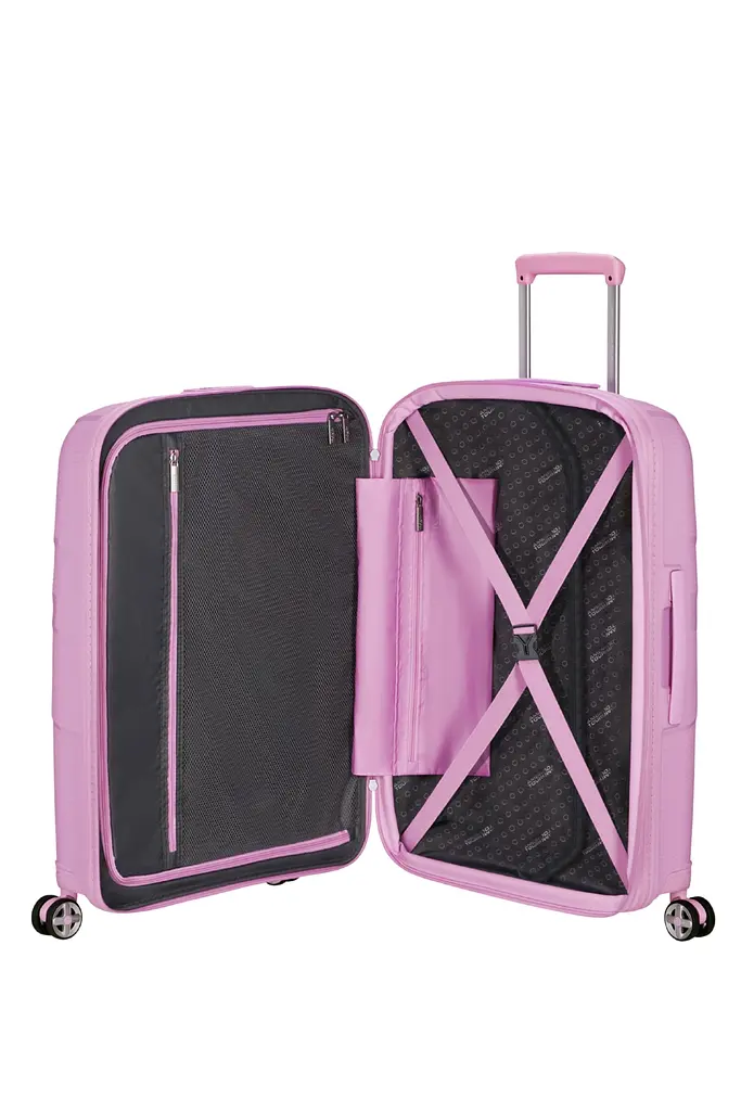 Валіза 67 См American Tourister STARVIBE METALLIC PASTEL LAVENDER 67х46х27(30) MD5*91003 - фото 2