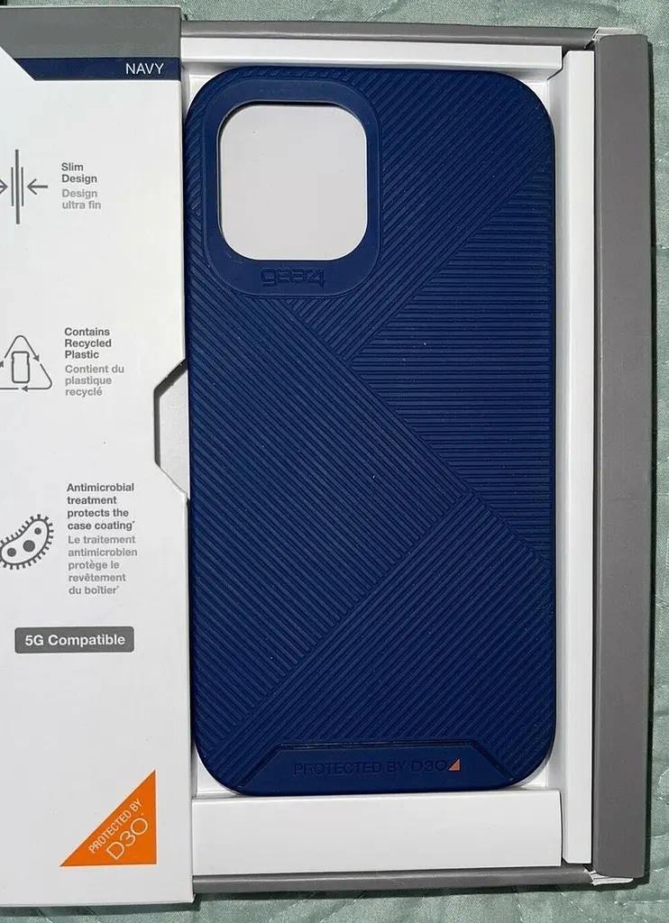 Протиударний чохол Gear4 Battersea D3O для iPhone 12 Pro Max Blue - фото 4