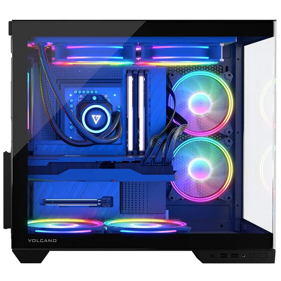 Корпус Modecom VOLCANO PANORAMA APEX ARGB 5F MIDI GREY без БЖ ATX (AT-PANORAMA-5F-ARGB-10-00) - фото 2