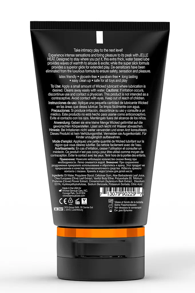 Согревающий анальный лубрикант Wicked Jelle Heat Anal Lubricant 120 ml - фото 3