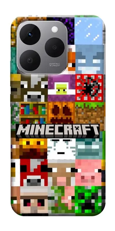 TPU чохол Demsky Minecraft collage для Realme 15T