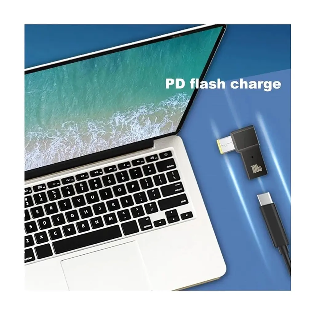 Перехідник ST-Lab PD 100W USB-C F to DC Male Jack square mouth Lenovo Thinkpad (PD100W-Lenovo) - фото 6
