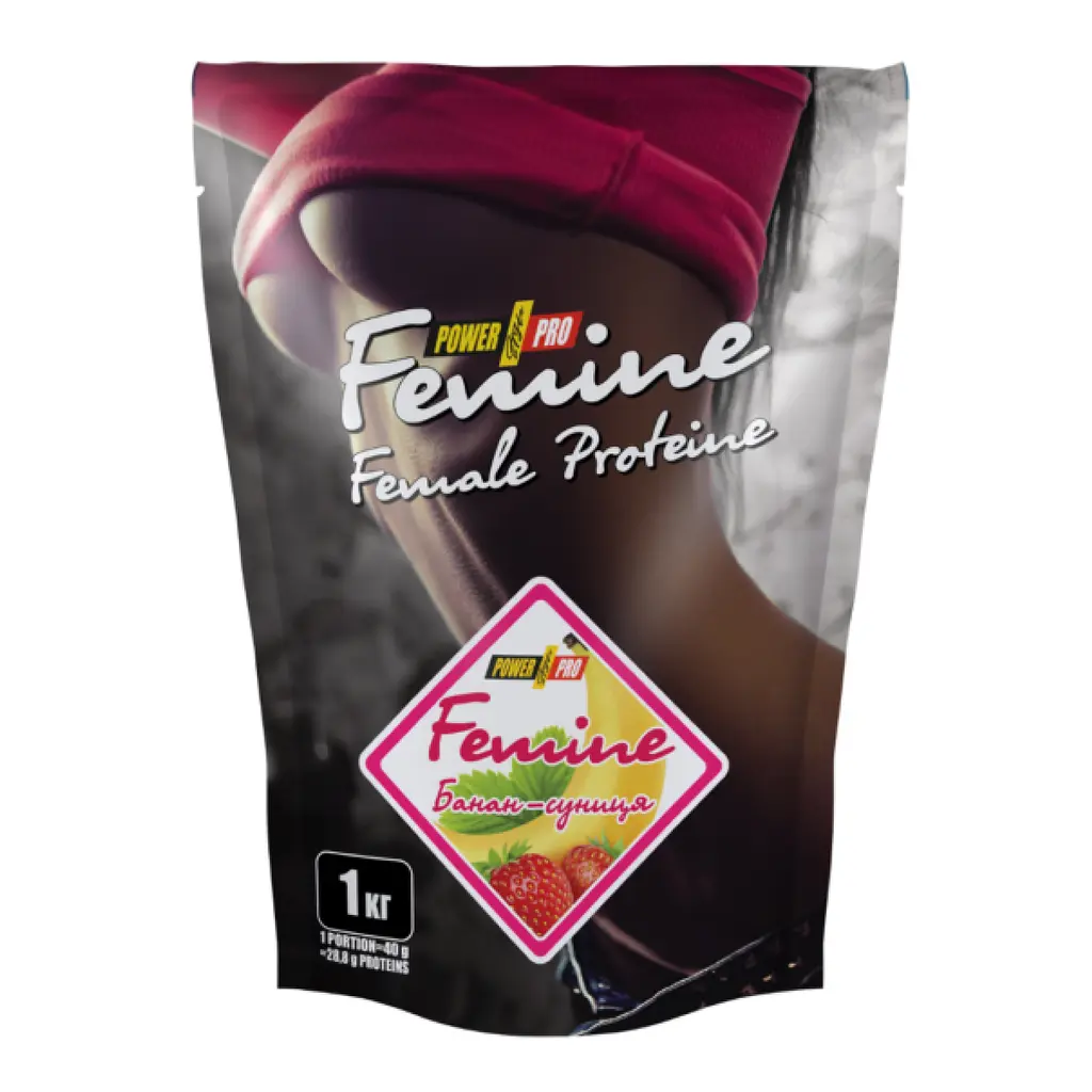 Жіночий протеїн, Femine Protein — 1000 г Banan-Wild Strawberry