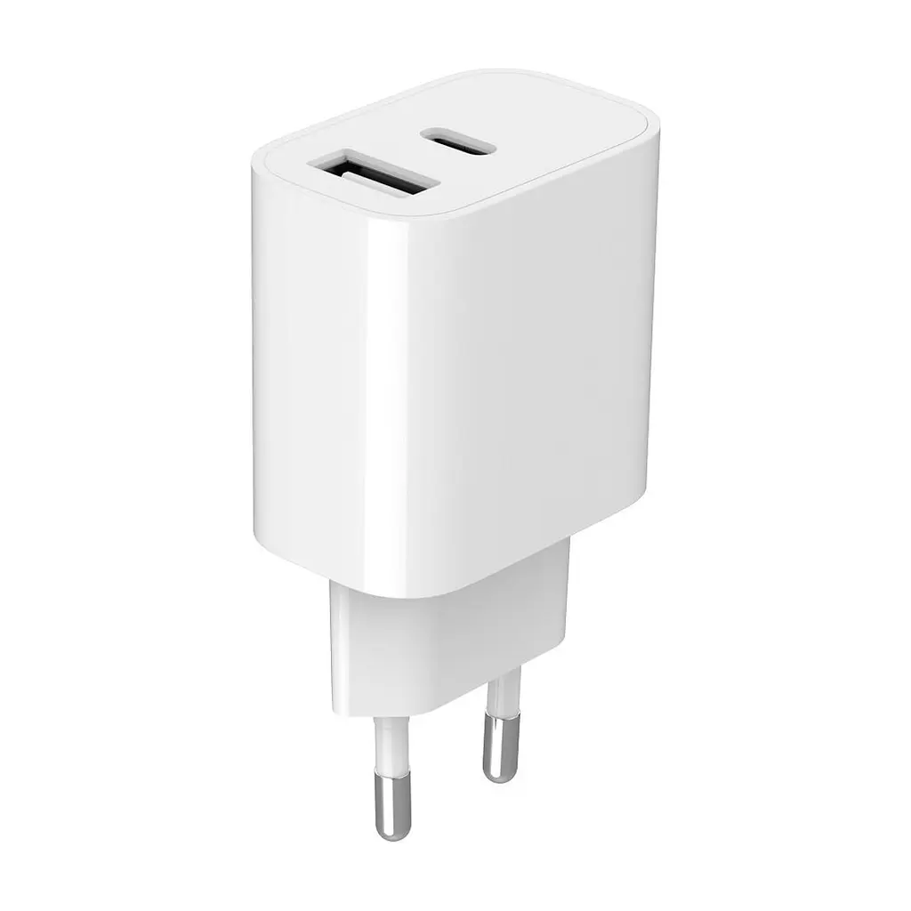 Зарядний пристрій Gembird 1xUSB-A+1xUSB-C 5V/2.4A (12W) white (TA-UC-2AC12-01) - фото 4