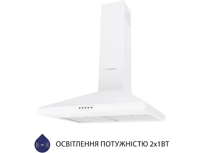 Витяжка Minola HK 6212 WH 700 LED - фото 3