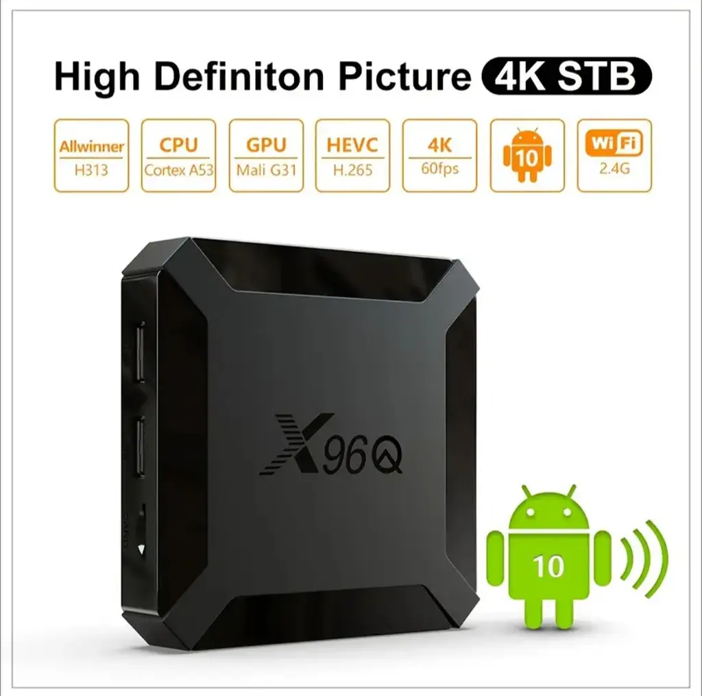 Медиаплеер X96Q Android 10 TV Box (2GB RAM + 16GB ROM, 4K UHD, Wi-Fi) - фото 3