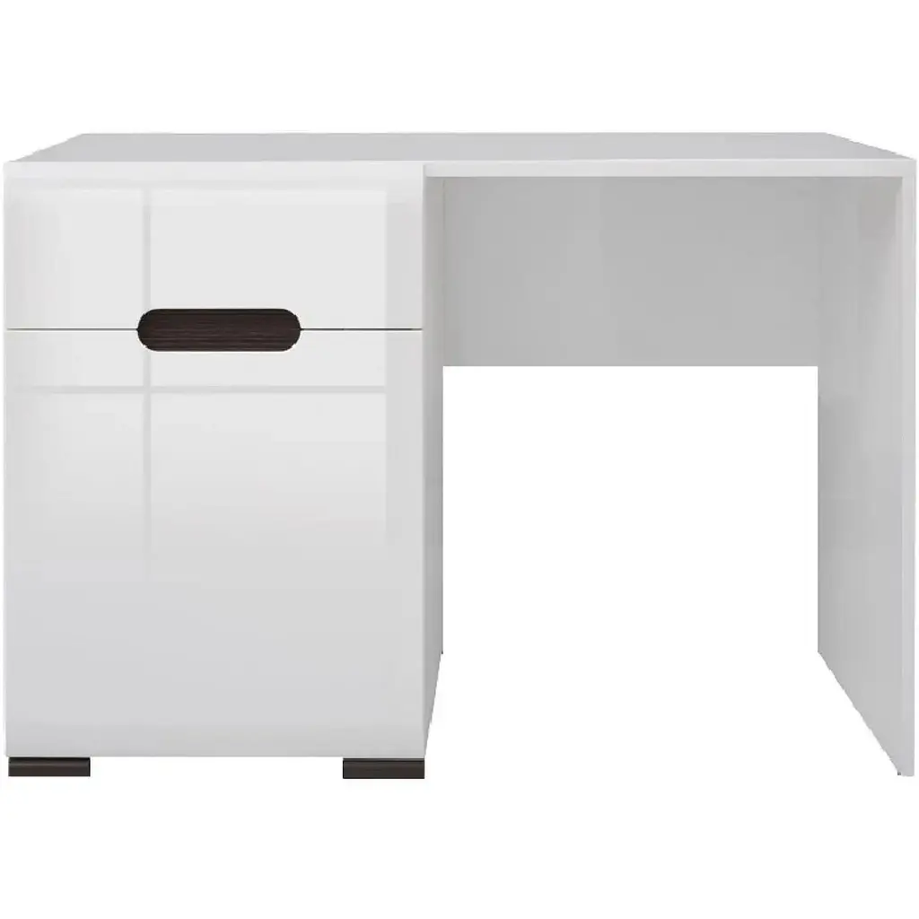 Туалетний столик ВМК N77777 з дзеркалом Білий/Білий глянець (GRB-1620) - фото 2