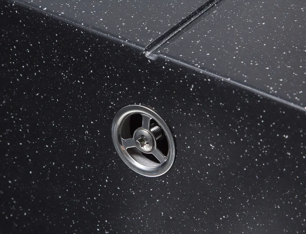 Каменная мойка Ventolux Diamante Space Black 765x485x200 мм - фото 5
