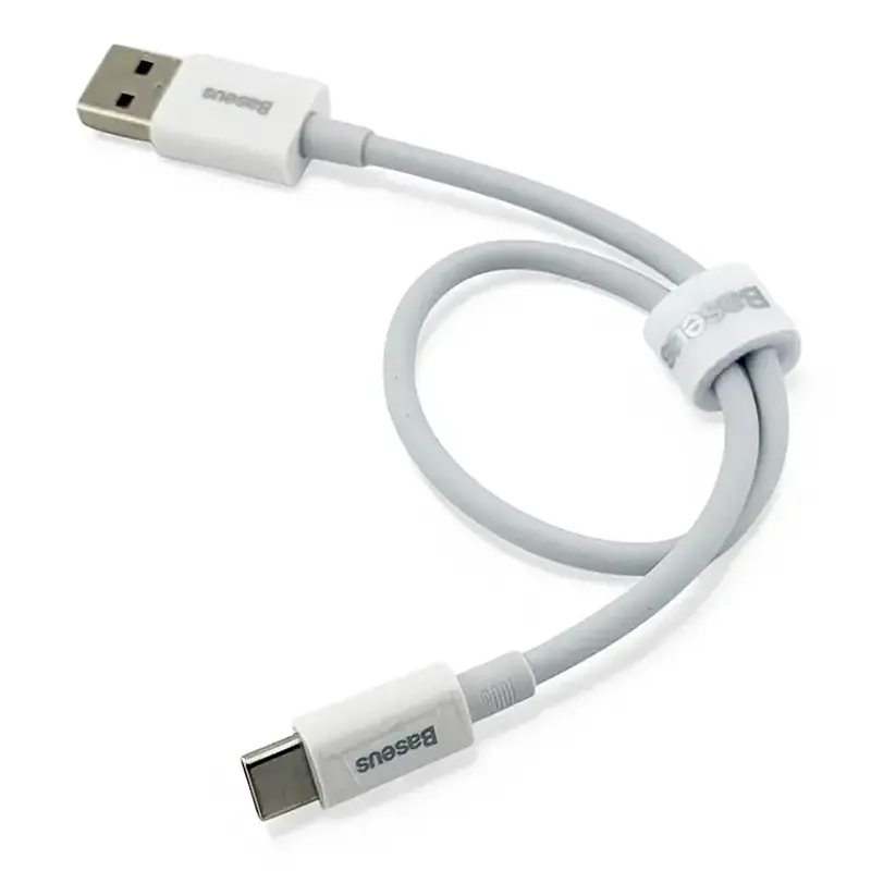 Дата кабель Baseus Superior Series Fast Charging USB to Type-C 100W (0.25m) (P10320102) Moon White - фото 3