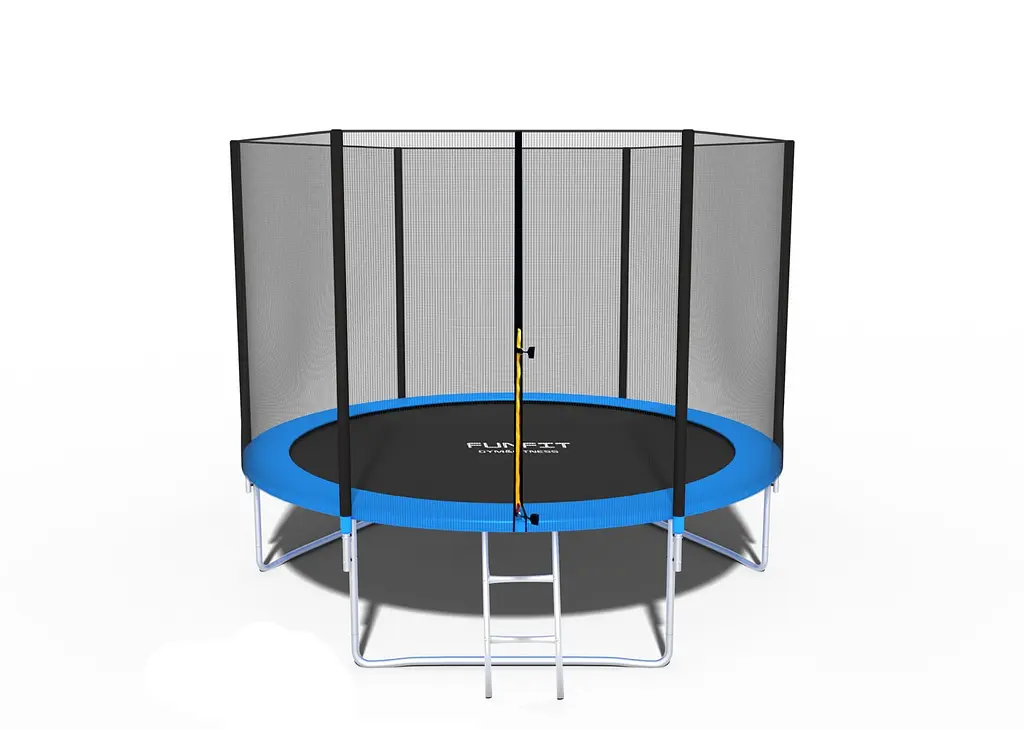 Батут Funfit із сіткою та драбиною 312 см синій (846) - фото 2