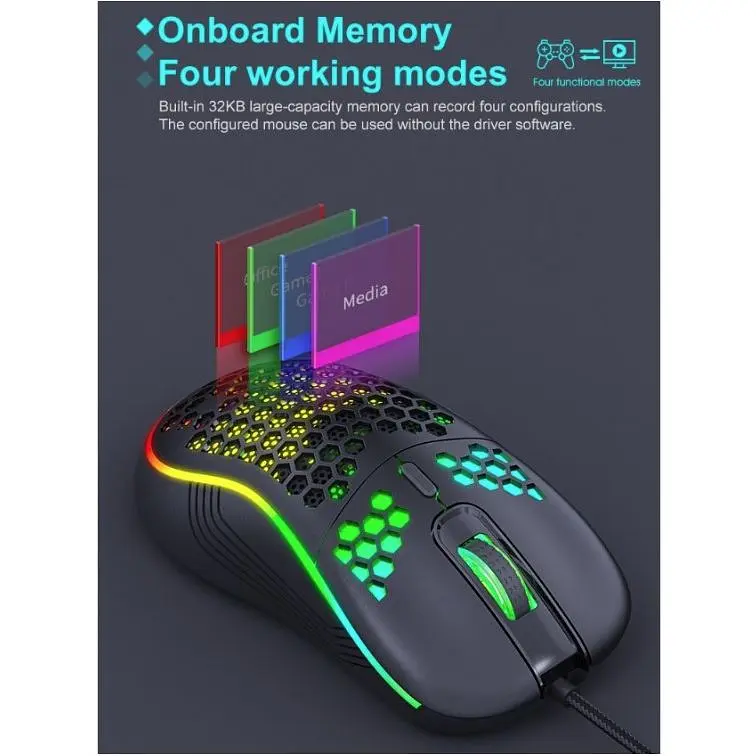 Игровая мышь iMICE T98 6 кнопок, 1200/2400/4800/7200 DPI - фото 2