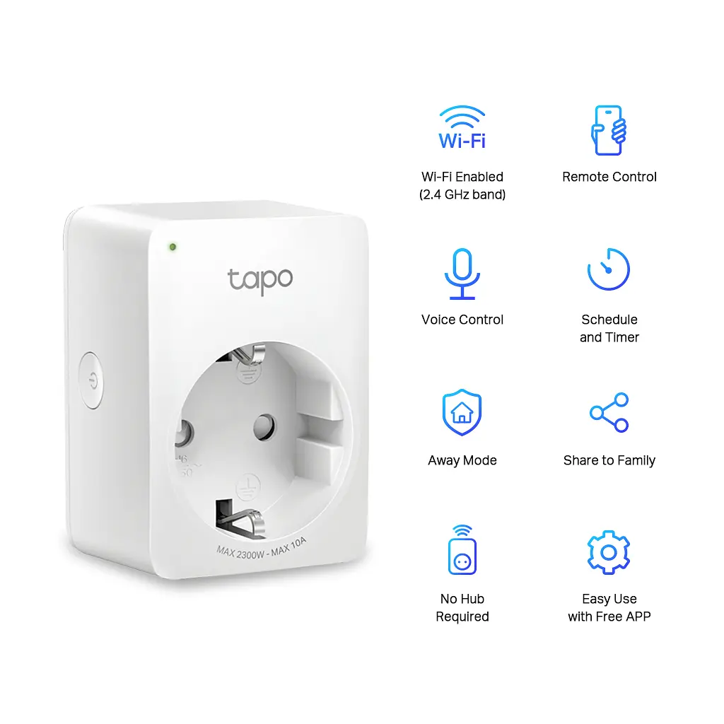 Розумна розетка TP-Link TAPO P100 (TAPO-P100) - фото 3
