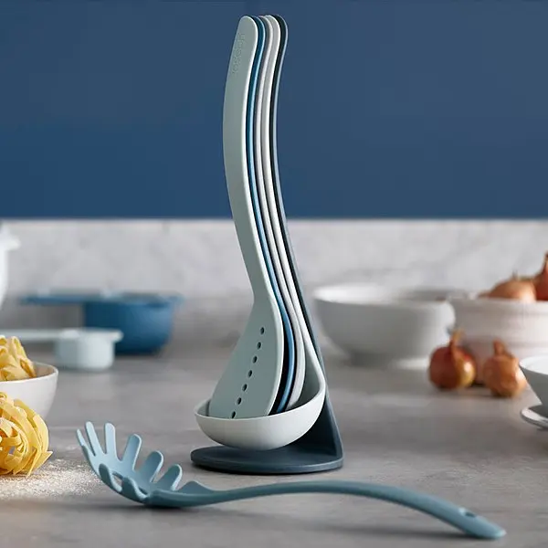Набір кухонних лопаток із підставкою Joseph Joseph Nest Utensils Plus 6 предметів блакитний (10526) - фото 3